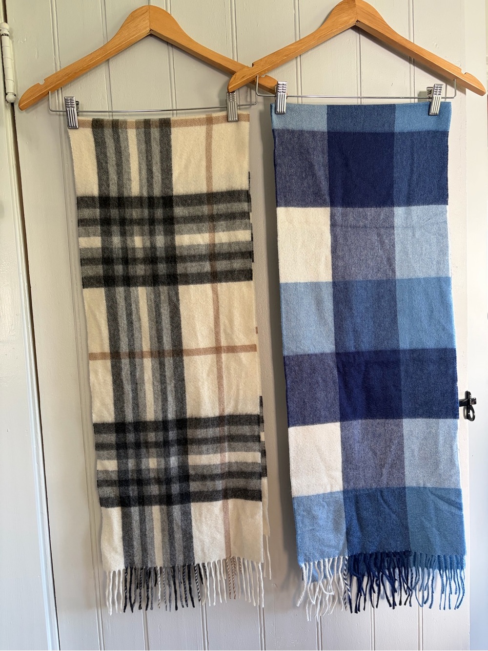 Pair of 100% Cashmere Plaid Scarves - Lord & Taylor